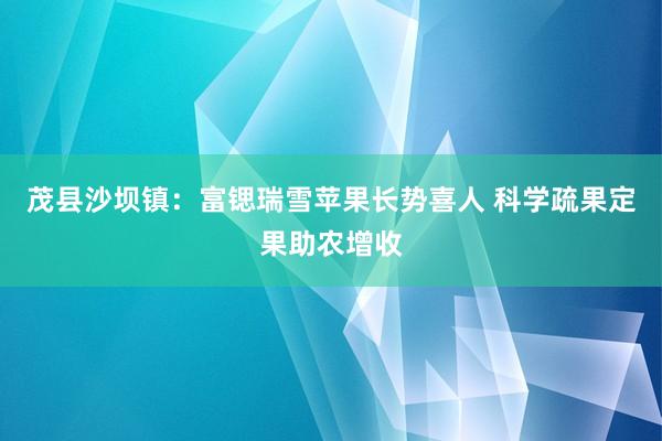 茂县沙坝镇：富锶瑞雪苹果长势喜人 科学疏果定果助农增收