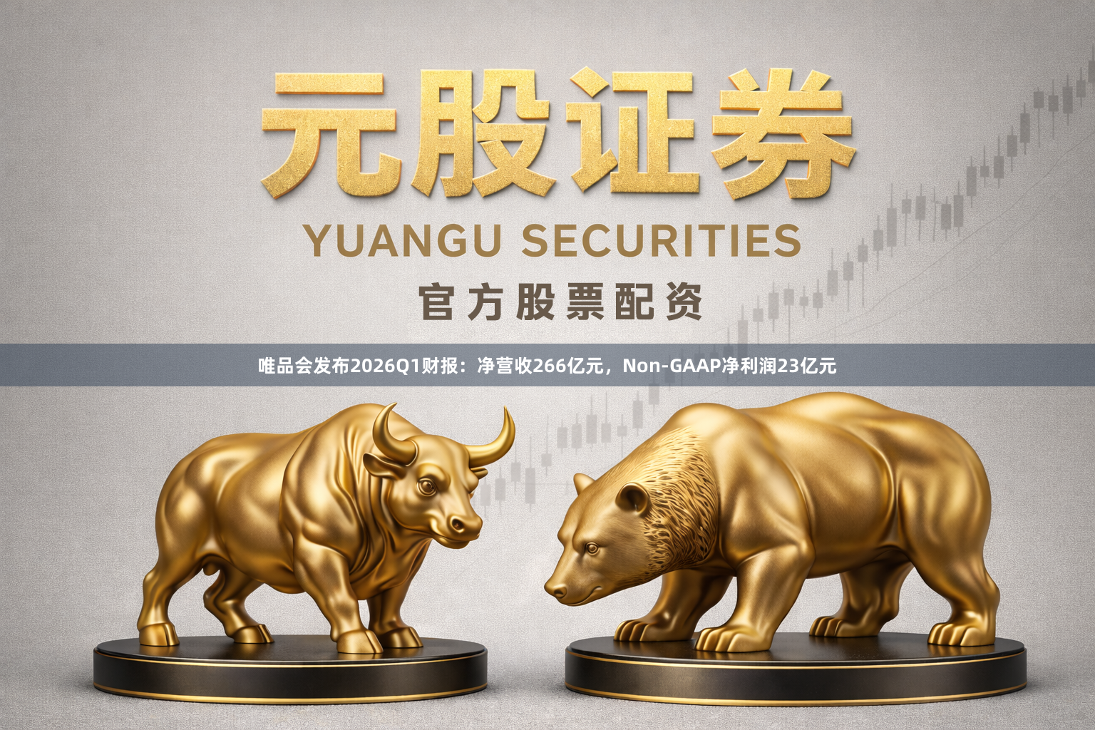 唯品会发布2026Q1财报:净营收266亿元,Non-GAAP净利润23亿元